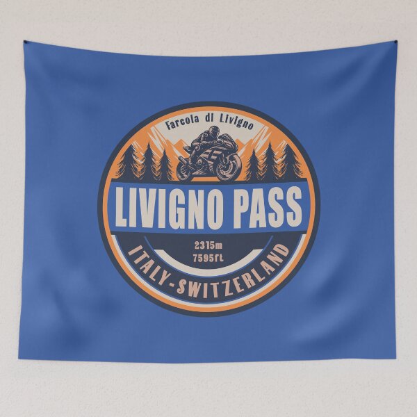 Item preview, Livigno Pass Italy-Switzerland Motorcycling Mountain Design designed and sold by CynthiaGraphics.