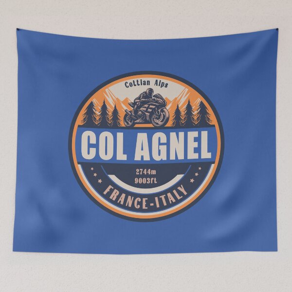 Item preview, Col Agnel Italy-France Motorcycling Mountain Design designed and sold by CynthiaGraphics.
