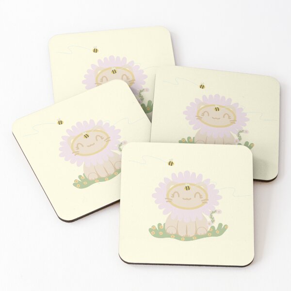 Item preview, Yellow Sunflower Cat, cute flower kitty designed and sold by Catphonesoup.