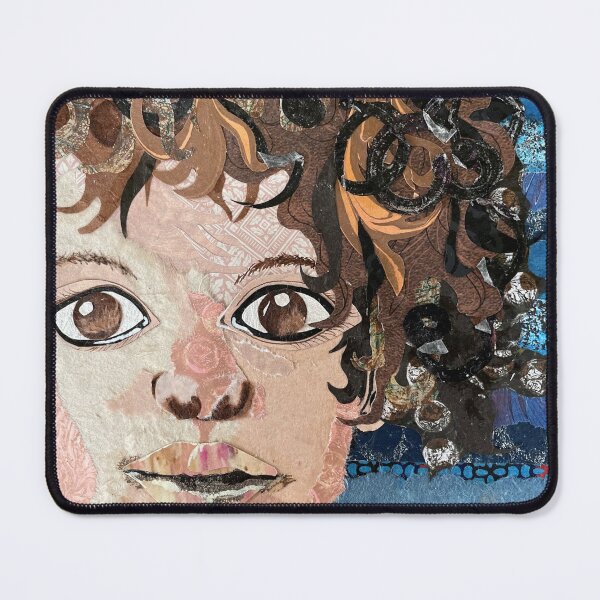 Item preview, Curls: portrait of dark-haired girl with big eyes designed and sold by Art by Leanne P / Leanne Poellinger.