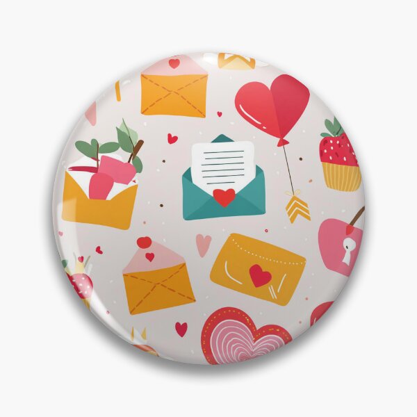 Item preview, Whimsical Valentine’s Day Pattern with Love and Treats designed and sold by creativekrish.