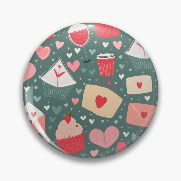 Item preview, Valentine’s Day Pattern: Love, Treats, and Romantic Symbols designed and sold by creativekrish.