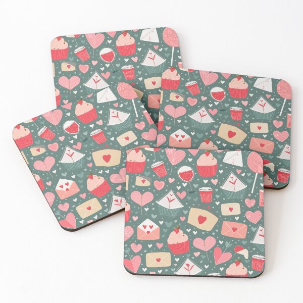 Item preview, Valentine’s Day Pattern: Love, Treats, and Romantic Symbols designed and sold by creativekrish.
