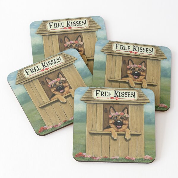Item preview, German Shepherd Kissing Booth designed and sold by kyxur.