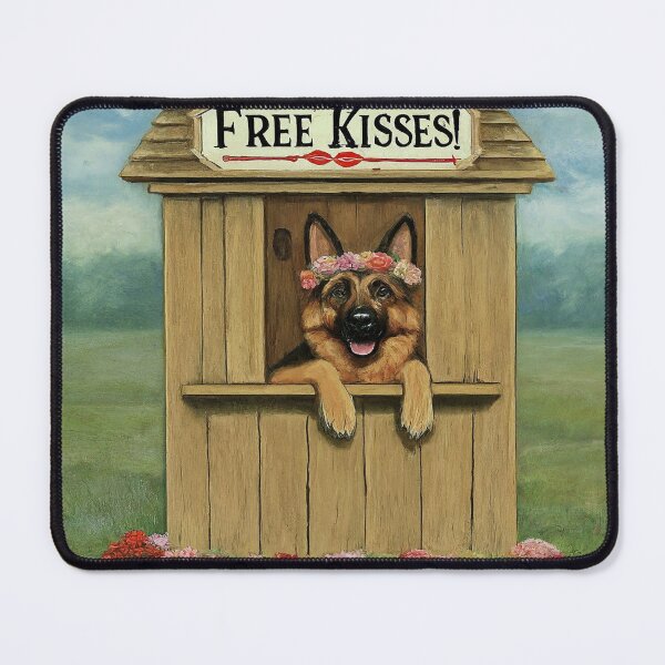 Item preview, German Shepherd Kissing Booth designed and sold by kyxur.