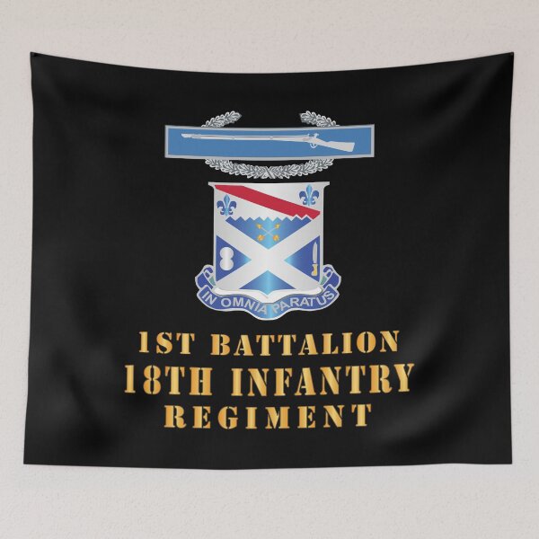 Item preview, Army - 1st Bn 18th Inf w DUI - CIB X 300 designed and sold by Military Insignia Products.