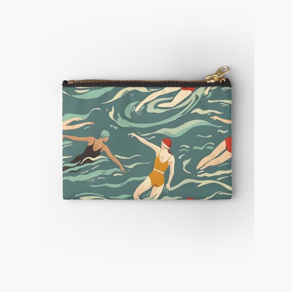 Item preview, Synchro swimmers retro pattern 2 designed and sold by Wildflow Creations.