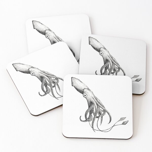 Item preview, Illustrated Squid designed and sold by Katie O Illustration.