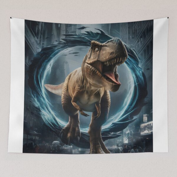 Item preview, Dinosaur crossing. designed and sold by MyHappyArtShop.