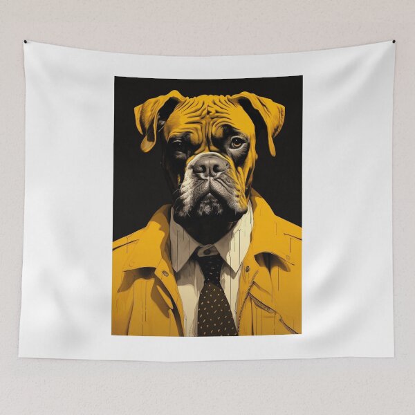 Item preview, Boxer The Private Eye designed and sold by luvandsocial.