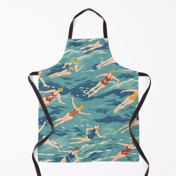 Item preview, Synchro swimmers retro pattern 3 designed and sold by Wildflow Creations.