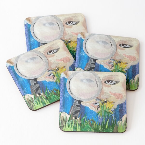 Item preview, Curious boy studies a bug designed and sold by Art by Leanne P / Leanne Poellinger.