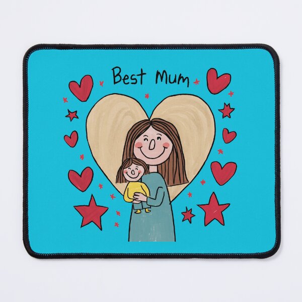 Item preview, A Child's Drawing of the Best Mum designed and sold by DesignQuake2023.