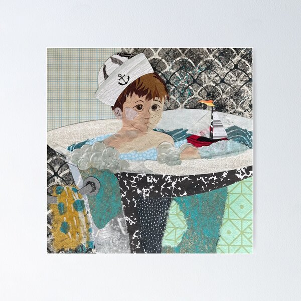 Item preview, Sailor in suds designed and sold by Art by Leanne P / Leanne Poellinger.