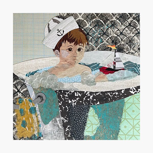Item preview, Sailor in suds designed and sold by Art by Leanne P / Leanne Poellinger.