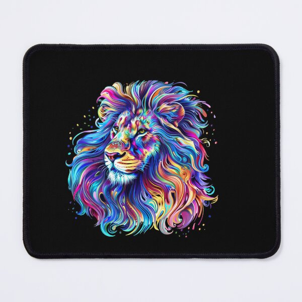 Item preview, Majestic Colorful Lion Head designed and sold by MKDSN.