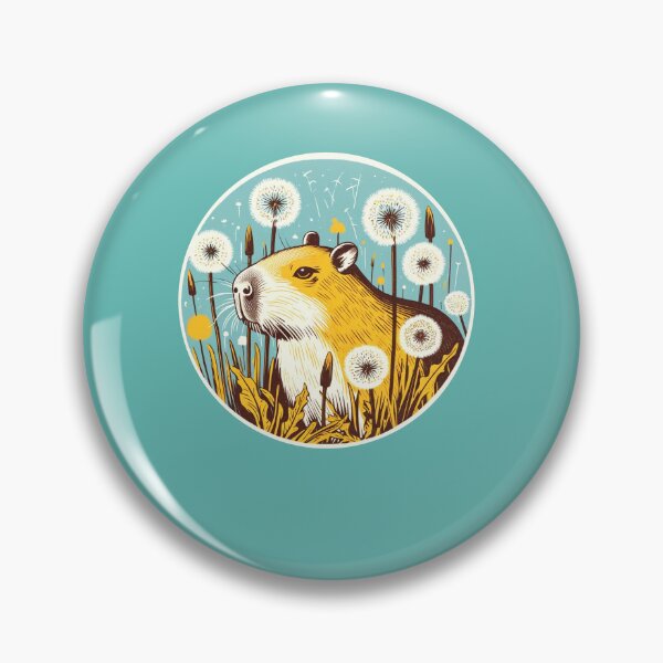 Item preview, Capybara Dandelions  designed and sold by FrictionMaxxing.