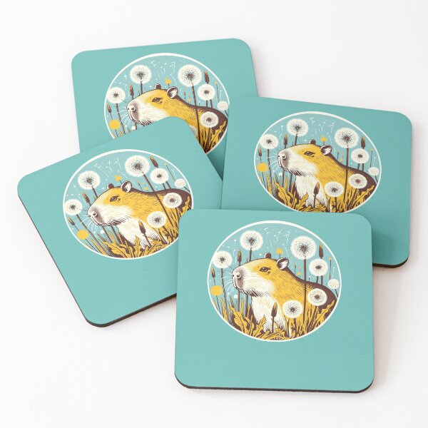 Item preview, Capybara Dandelions  designed and sold by FrictionMaxxing.