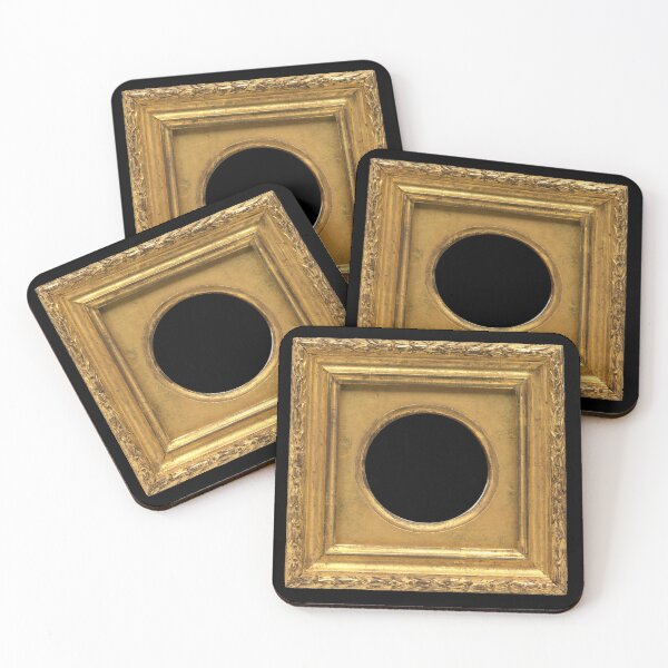 Item preview, Square Gold Frame - transparent center designed and sold by verycoolandnice.