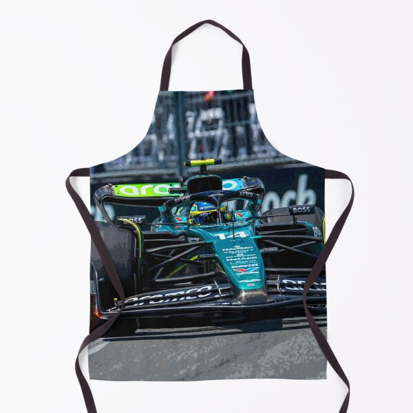 Item preview, Fernando Alonso racing his 2024 F1 race car during the Miami Grand Prix abstract designed and sold by Rodissimus1984.