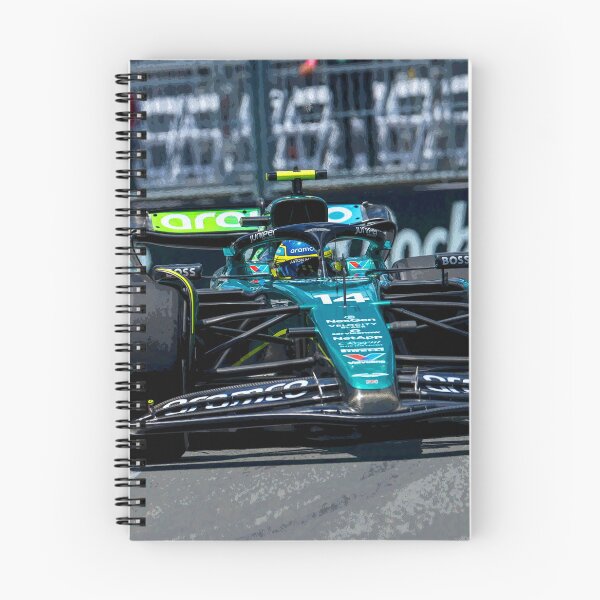 Item preview, Fernando Alonso racing his 2024 F1 race car during the Miami Grand Prix abstract designed and sold by Rodissimus1984.