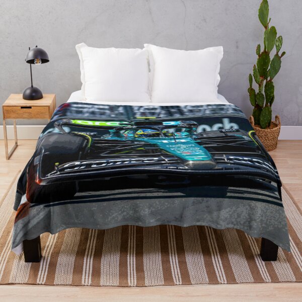 Item preview, Fernando Alonso racing his 2024 F1 race car during the Miami Grand Prix abstract designed and sold by Rodissimus1984.