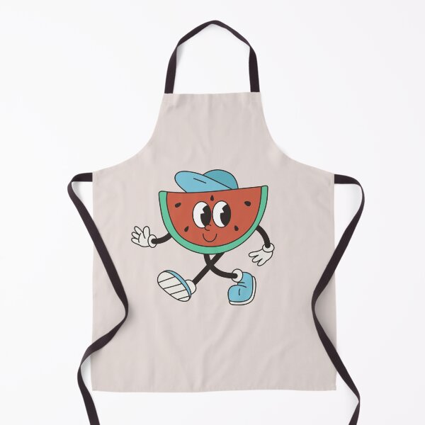 Item preview, Groovy character. Funny vintage mascot, piece of watermelon in a cap designed and sold by ElenaKud.