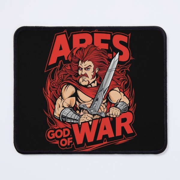Artikelvorschau, Ares, Gott des Krieges, antike griechische Mythologie, mächtiger Ares, Kriegergeist entworfen und verkauft von Quirky Shirts.