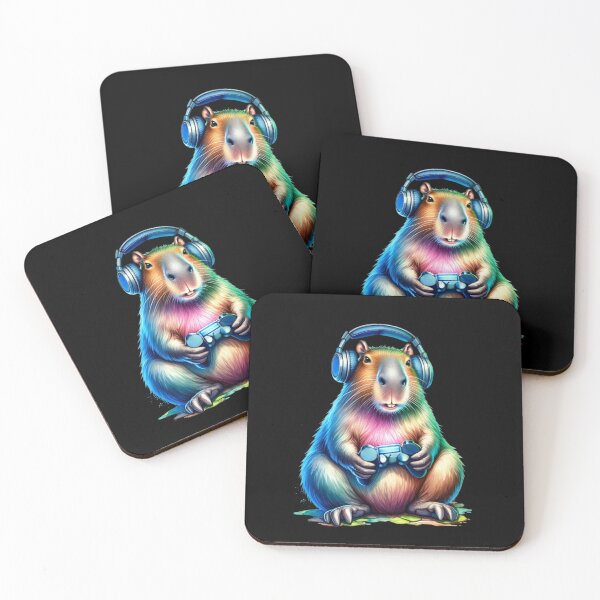 Item preview, Capybara gamer designed and sold by MilkyForest.