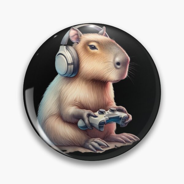 Item preview, Capybara gamer designed and sold by MilkyForest.