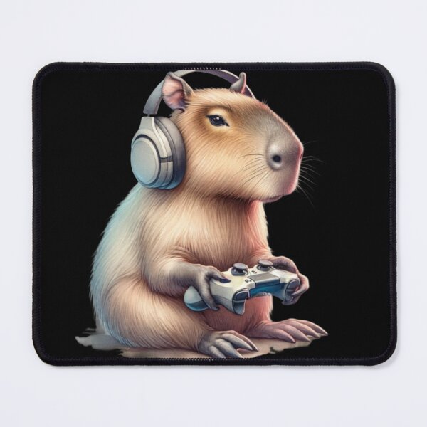 Item preview, Capybara gamer designed and sold by MilkyForest.