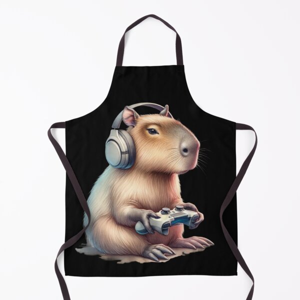 Item preview, Capybara gamer designed and sold by MilkyForest.