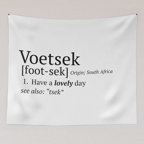 Item preview, Voetsek South African Slang Dictionary Entry designed and sold by baranskini.