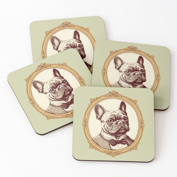 Item preview, Vintage Dapper French Bulldog designed and sold by TeaTimePrints.