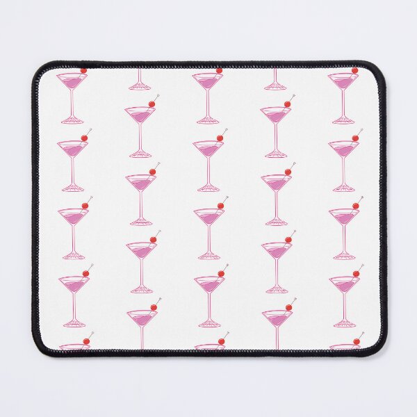 Item preview, Aesthetic Pink Cherry Martini Glass and Drink designed and sold by gabrielladupont.