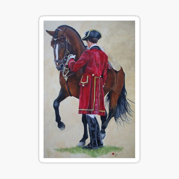 Aperçu de l'œuvre Piaffer de l'Ecole Portugaise d'Art Equestre créée et vendue par Mandeigh  Wells.