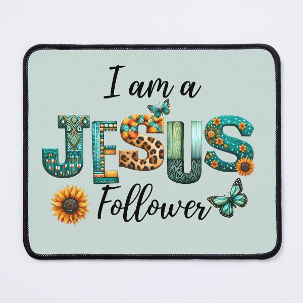 Item preview, I am a Jesus follower designed and sold by WideIsTheGate.