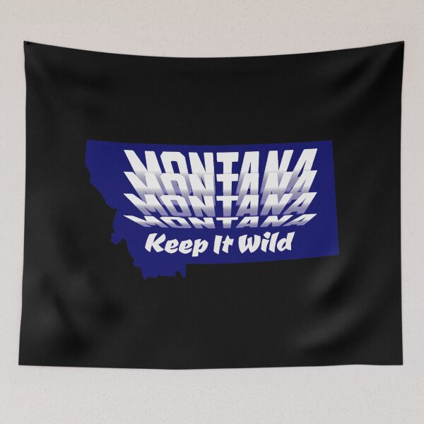 Item preview, 406 Montana : Keep It Wild (flip text, fade to blue) 2 designed and sold by Gilby-Designs.