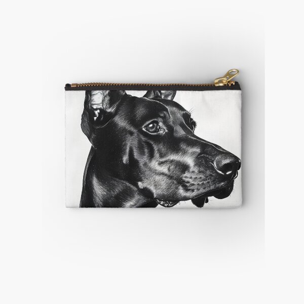 Item preview, Black and white Doberman drawing designed and sold by Pencil-Art.