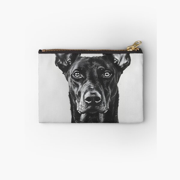 Item preview, Black and white Doberman drawing designed and sold by Pencil-Art.