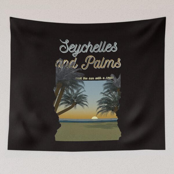Item preview, Sunset Serenity: Seychelles Palms  designed and sold by MY-DesignStudio.