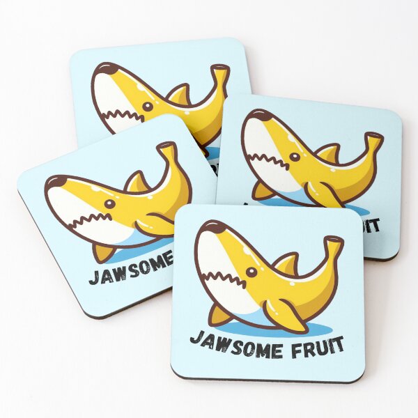 Item preview, Jawsome fruit - cute banana shark designed and sold by Funny-Banana.