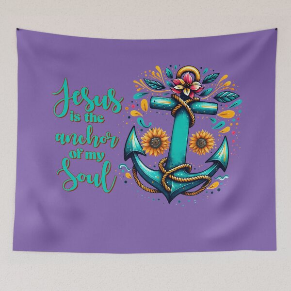 Item preview, Jesus is the anchor of my soul designed and sold by WideIsTheGate.