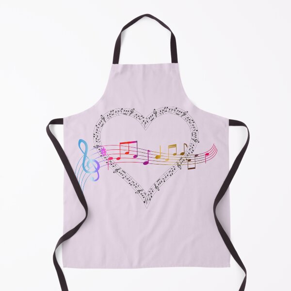 Item preview, Heart Music Everywhere With A Colorful Staff  designed and sold by BrightrDayMusicArt.