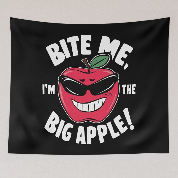 Item preview, Bite Me I'm The Big Apple Funny Saying Apple Lover Food designed and sold by Quirky Shirts.