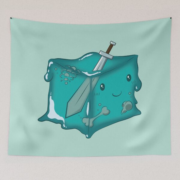 Item preview, Cute Gelatinous Cube Fanart designed and sold by TazandJason.
