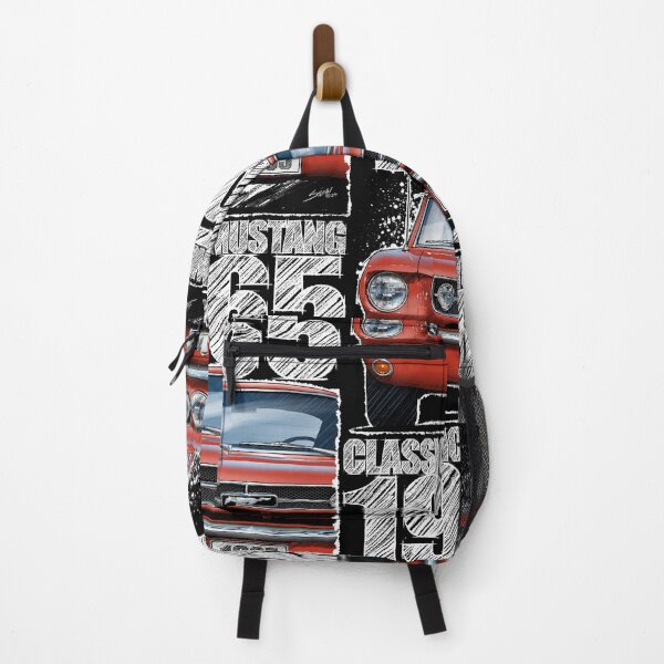 Item preview, DriveThat Classic featuring the Iconic 1965 Ford Mustang in Poppy Red (Dark Background) designed and sold by Petrolhead T-Shirts and Art.