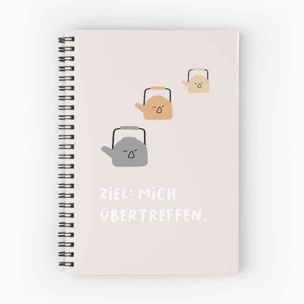 Item preview, Ziel: mich übertreffen | Motivation and Inspiration | Cute Character Illustrations | Simple Design designed and sold by RM-Journey.
