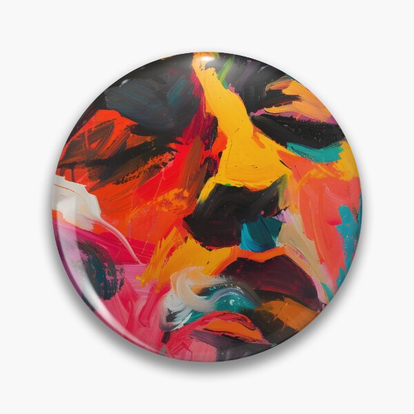 Item preview, Dynamic Expressionism- Vibrant Portrait of a Cigar Aficionado in Abstract Vivacity designed and sold by OlfactoART Studio.