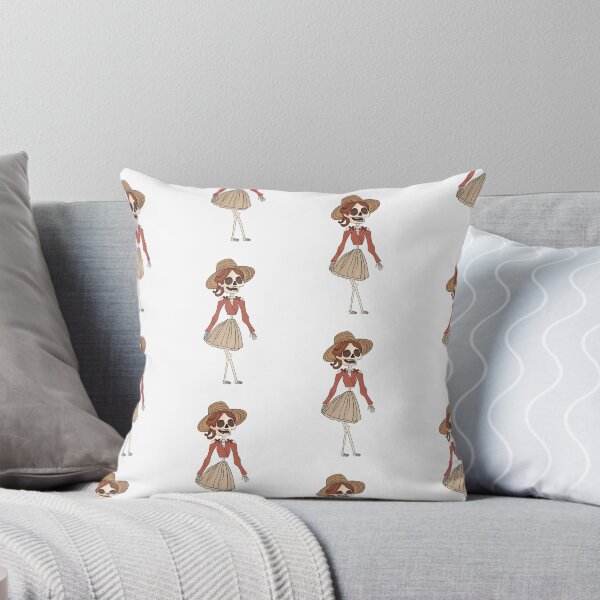 Aperçu de l'œuvre Autocollant mignon de squelette de Boho créée et vendue par The Pretty Hippo Company.
